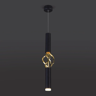 Подвесной светодиодный светильник 50191/1 LED черный/золото, LED