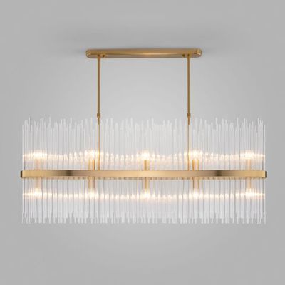 Умная подвесная люстра со стеклянным рассеивателем 486/10