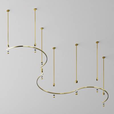 Шинопровод полукруг 650 мм Flarity латунь, TRX154-SR-D650-BS. TM Maytoni