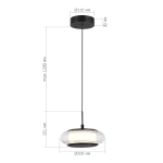 SL6239.403.01 Светильник подвесной ST-Luce черный/прозрачный LED 1*7W 3000K