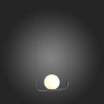 SL1581.403.01 Светильник подвесной ST-Luce Черный/Белый LED 1*8W 3200K