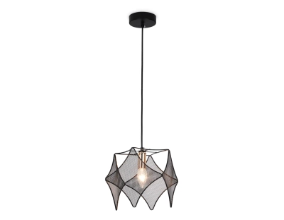 Подвесной светильник в стиле лофт TR8421 BK/GD черный/золото E14 max 40W D285*1000