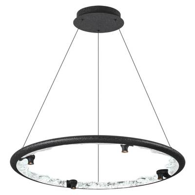 7001/55L HIGHTECH ODL25 253 Подвесной светильник черный ice crack/акрил разд. Вкл. с ПДУ IP20 LED 55W 1873Лм 3000/4000/5700K CRI &gt; 90 CAYON