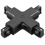 504147 Соединитель трековый трехфазный BARRA X-образный ЧЕРНЫЙ Lightstar