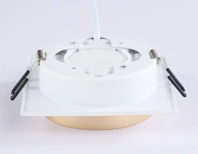 Светильник встраиваемый TN5230 WH/GD белый/золото GX53 max 12W 110*110*35