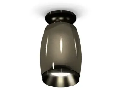 Комплект накладного светильника XS1123042 DCH/PBK черный хром/черный полированный MR16 GU5.3 (N6902, C1123, N7031)