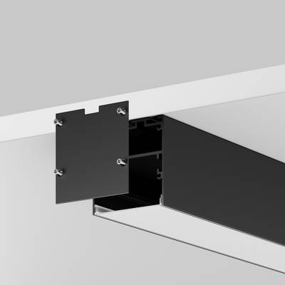 Комплект заглушек (для профиля 50×50) 2 шт., ALM-5050T-B-EC 642047. TM Maytoni