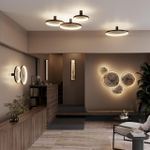 5078/25L L-VISION ODL24 000 черн./серо-беж./металл/натур.камень/акрил Настен.-потолочн.cветильн. LED 25W 3000K STOFLAKE