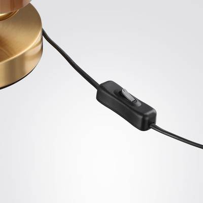 5467/10TL MODERN ODL_EX26 белый/коричневый/античная бронза/металл/стекло/декор металл Настольная лампа LED x 10W (5W*2) 3000K LION