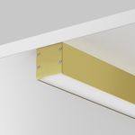 Алюминиевый профиль накладной-подвесной 35x35 (Латунь, 2 м), ALM-3535BT-BR-2M 633005