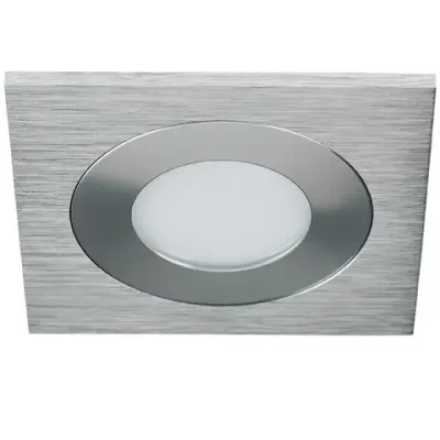 212180 Светильник LEDDY QUAD LED 3W 240LM АЛЮМИНИЙ 3000K в стену в подрозетник с трансф(в комплекте) Lightstar