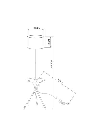 Торшер Arte Lamp COMBO A2070PN-1BK, 1хE27