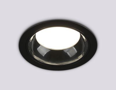 Светильник встраиваемый TN52336 SBK/GBK черный песок/черный глянец GX53 max 12W D115*25