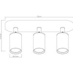 Спот Arte Lamp AQUARIUS A3226PL-3WH, 3хGU10