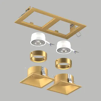 D5230303GMOD Светильник DOMINO QUADRO под LED модуль/лампу МR16 (214523+214503+214503+214003+214003)