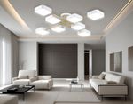 Светильник светодиодный подвесной FL516346/8 WH/GD белый/золото 144W 3000-6000K 1060*1060*150 (без ПДУ)