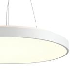7757/92L MITRA LED SN Светильник металл/акрил/белый LED 80Вт+12Вт(подсветка) 4000K D800 IP20 QUASAR