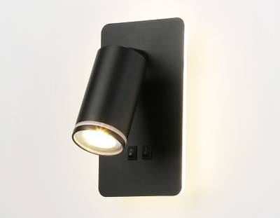 Светильник настенный FW2466 BK черный LED 4200K 9W 185*105*150