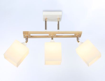 Светильник подвесной TR9505/3 WH/FGD/FR белый/золото/белый матовый E27/3 max 40W 620*100*290