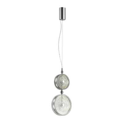 5416/13LA L-VISION ODL_EX23 144 хром/серый/св.серый металл/стекло Подвес LED 13W 4000K CARAMELLA