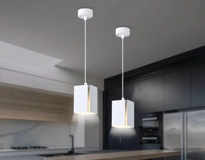 Светильник подвесной TN5122 WH белый E27 max 40W 80*80*1150