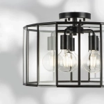 798257 Люстра GENNI 5х40W E27 ЧЕРНЫЙ МАТОВЫЙ/ПРОЗРАЧНЫЙ Lightstar