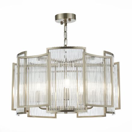 SL1234.103.05 Люстра подвесная ST-Luce Никель/Прозрачный, Никель E14 5*60W