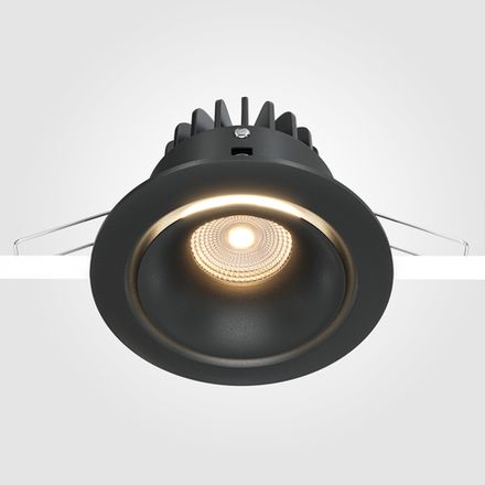 Встраиваемый светильник Yin 3000K 1x12Вт 60° Dim Triac, DL031-L12W3K-D-B. TM Maytoni
