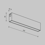 Трековый светильник Базис / Basis Flarity 3000K 12Вт 120°, TR151-1-12W3K-B. TM Maytoni