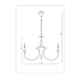 Подвесная люстра Arte Lamp COLLINETTA A4094LM-8WH, 8хE14