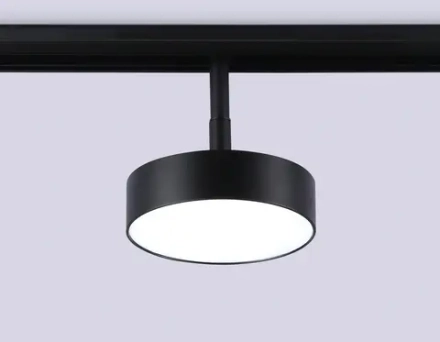 Светильник светодиодный трековый для шинопровода Magnetic GL3855 BK черный IP20 18W 4200K 48V D115*30