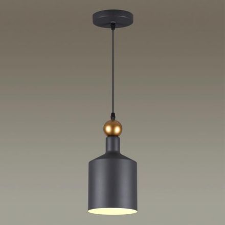 4085/1 PENDANT ODL19 495 темн.серый/золотой Подвес Е27 1*40W 220V BOLLI