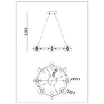 Подвесная люстра Arte lamp MARKAB A2471LM-16BK, 1хLED
