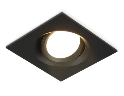 Светильник встраиваемый TN1144 BK черный IP44 GU5.3 95*95*38