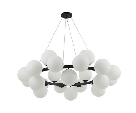 Люстра Сида черный d104 h200 E14 24*10W