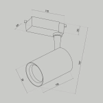 Трековый светильник Вуоро / Vuoro Unity 4000K 10Вт 36°, TR003-1-10W4K-M-B. TM Maytoni