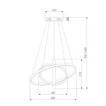 Подвесной светильник 90270/1 черный, LED