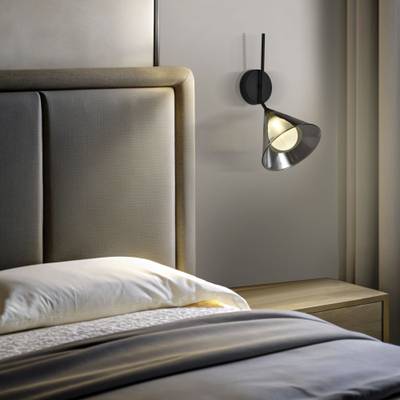 Настенный светильник со стеклянным плафоном 70161/1 черный