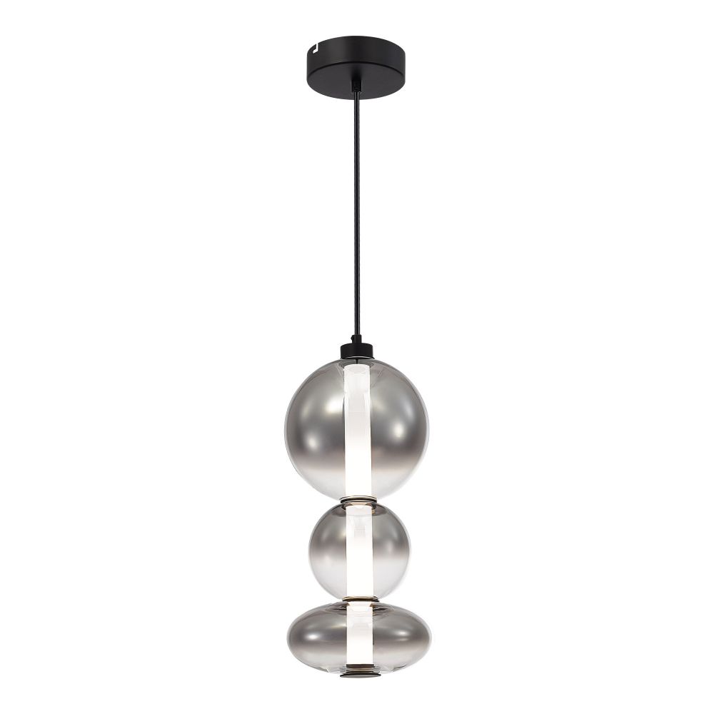 SL6119.403.24 Светильник подвесной ST-Luce Черный/Дымчато-Серый LED 1*24W 3000K