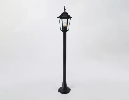 Светильник уличный ландшафтный ST2037 BK/CL черный/прозрачный IP54 E27 max 40W D150*1100