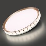 7695/EL PALE SN 90 Светильник пластик/розовое золото LED 70Вт 3000-6000К D495 IP43 пульт ДУ KUPI GOLD