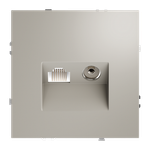 VLS060703 Розетка телевизионная встраиваемая VOLTUM S70 TV+RJ45 кат. 6, (кашемир). (ТМ Maytoni)