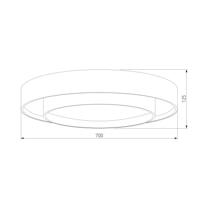 Потолочный светодиодной светильник CCT 90331/2 белый, LED