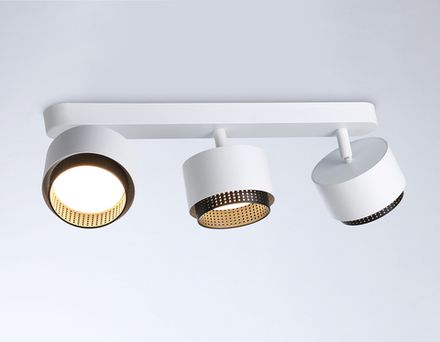 Светильник накладной TN71291/3 WH/BK белый/черный GX53/3 max 12W 400*95*137