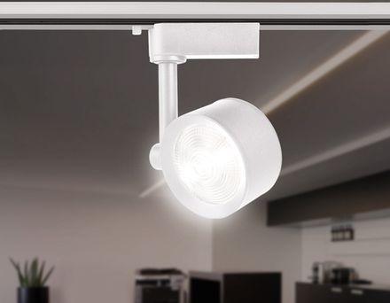 Трековый однофазный светодиодный светильник GL6388 WH белый LED 7W 4200K 24°