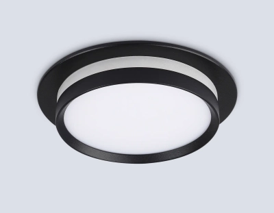 Светильник встраиваемый TN5215 BK черный GX53 max 15W D105*40