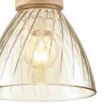 8051/1A SUSPENTIONI LN25 309 дерево/амбер металл/стекло Подвесной светильник E27 1*60W 220V MIRABELA