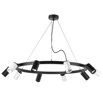 LR020375365 Люстра RULLO 10х50W GU10 ЧЕРНЫЙ/БЕЛЫЙ (571020+214437-5+214436-5)