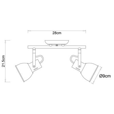 Спот Arte Lamp JOVI A1677PL-2GO, 2хE14