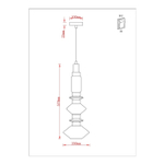Подвесной светильник Arte Lamp FIORATO A2442SP-16PB, 1хLED